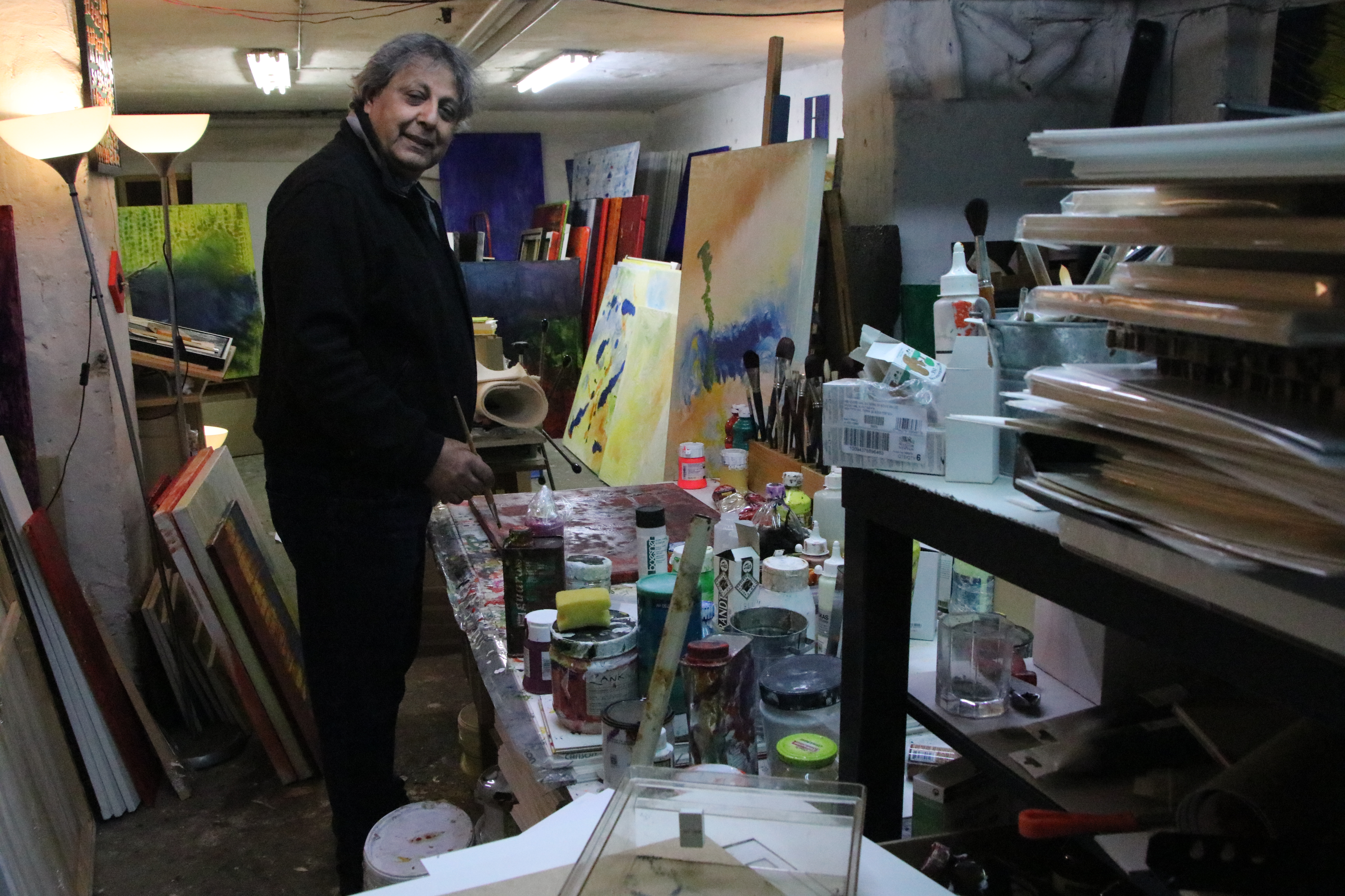 Hassan Jelveh in seinem Atelier